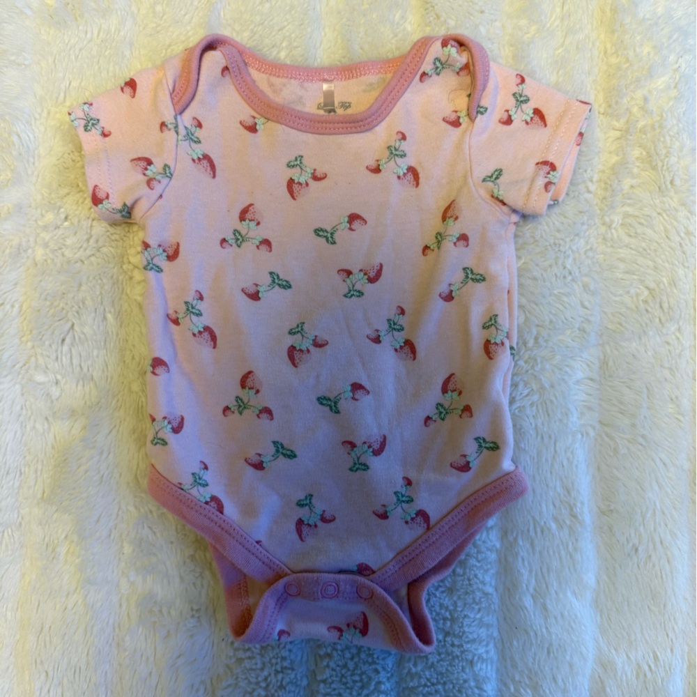 Le Top Pink and Green Floral Bodysuit